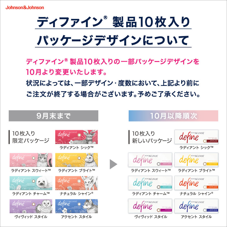 パッケージ変更のお知らせ