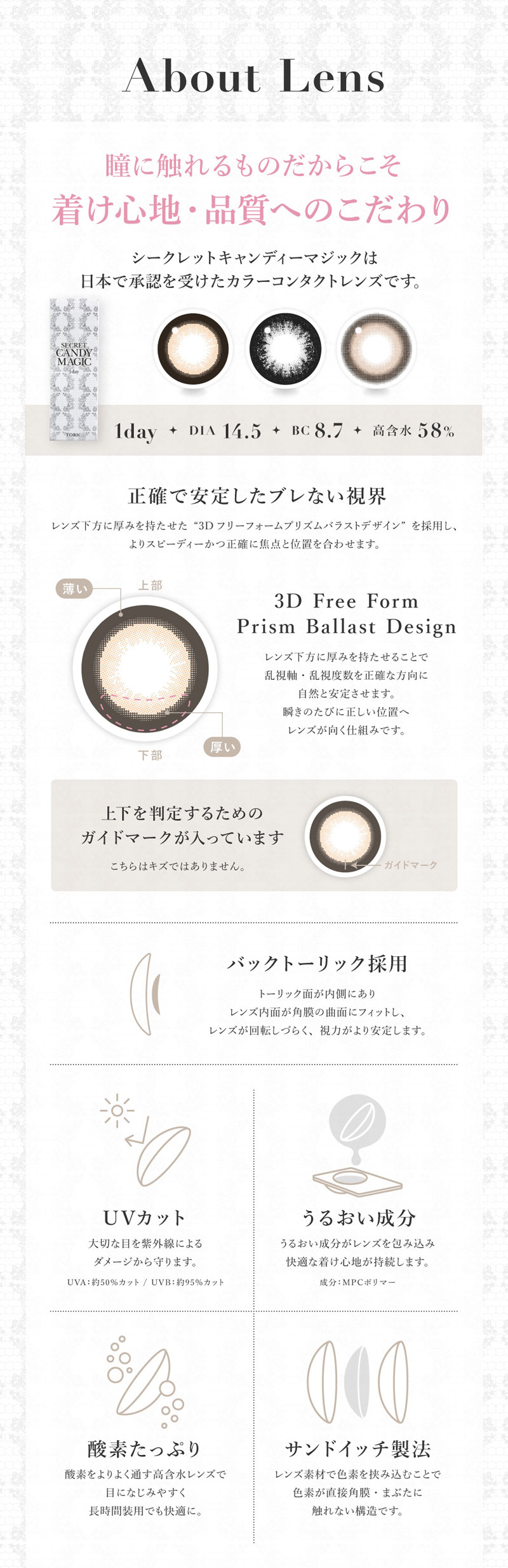 シークレットキャンディーマジックワンデートーリック