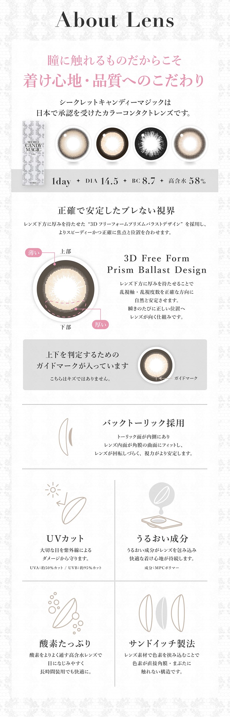 シークレットキャンディーマジックワンデートーリック