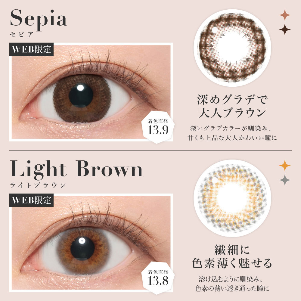 セピア/ライトブラウン