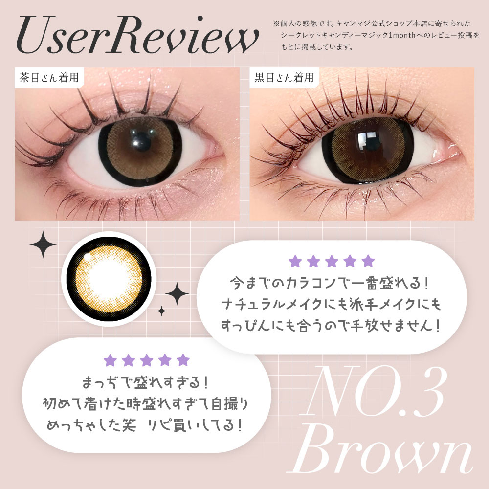 NO.3ブラウン装用画像