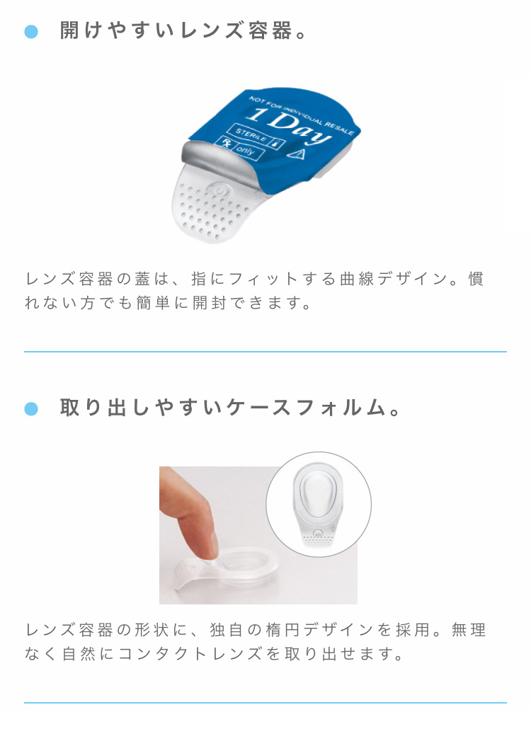 メニコンワンデー説明画像