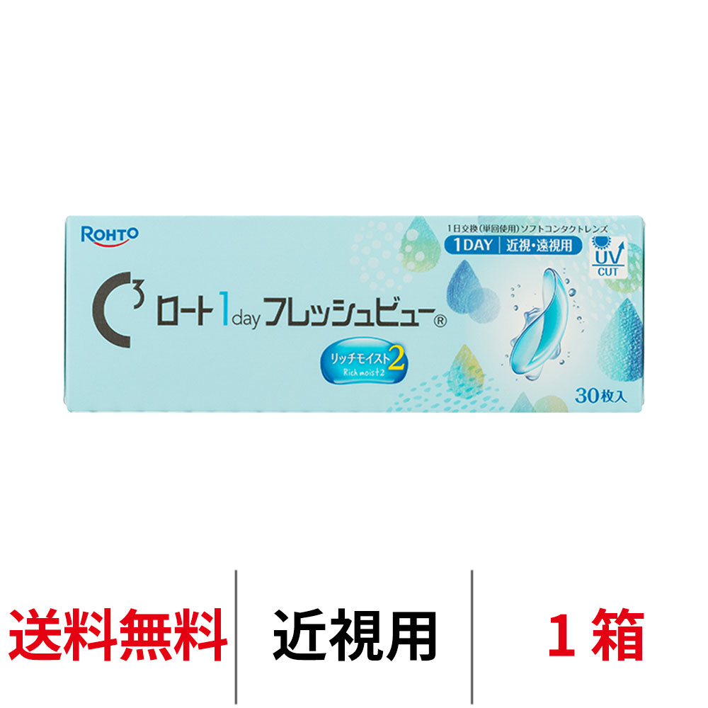 ロート ワンデーフレッシュビューリッチモイスト2 30枚｜1日使い捨て