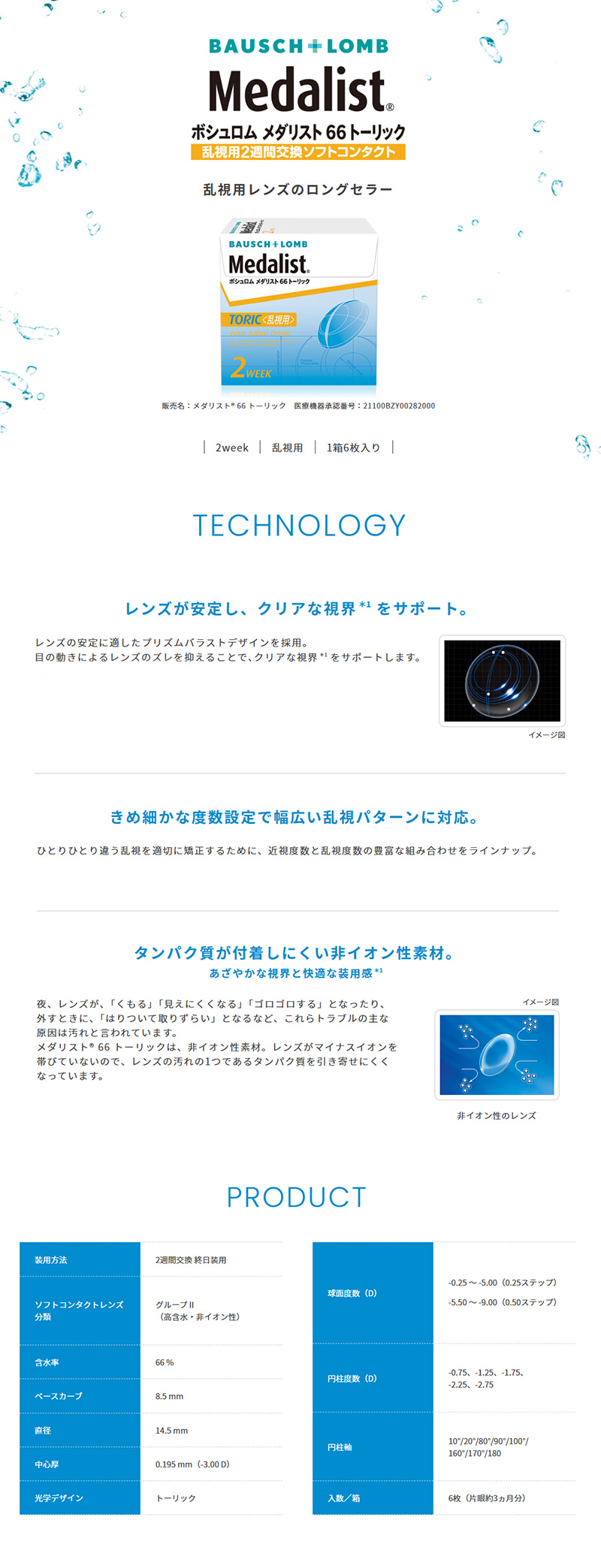 メダリスト66トーリック
