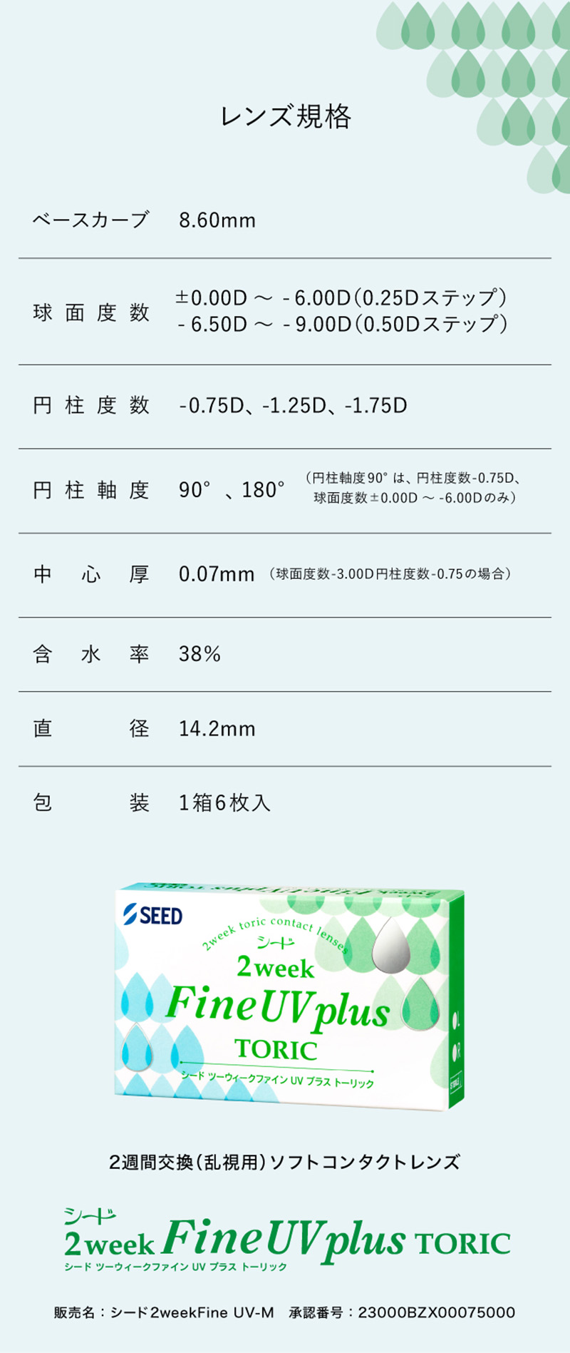2ウィークファインUVプラストーリック