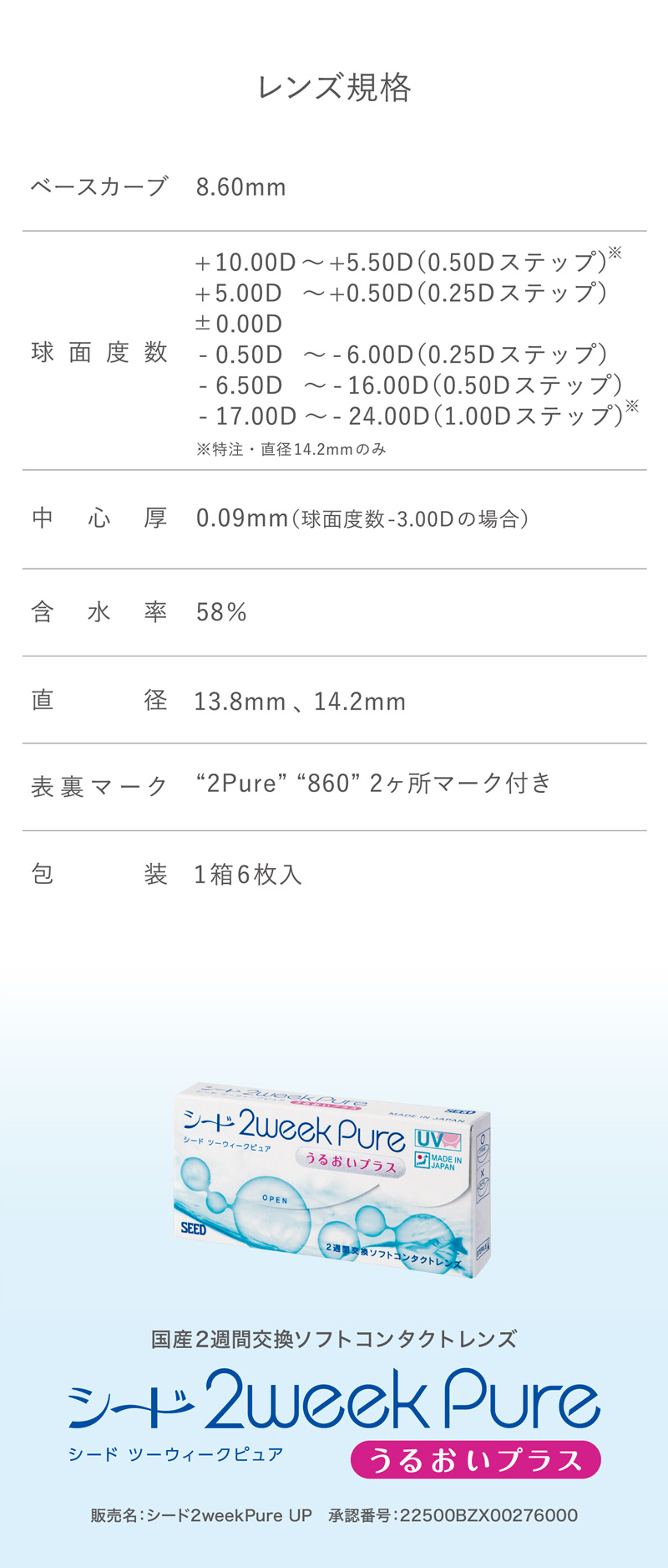 2ウィークピュアうるおいプラス